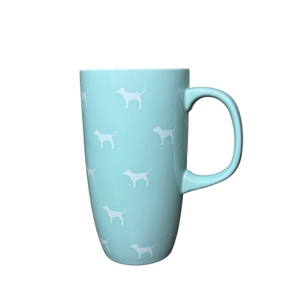 PINK Victoria Secret Mug Coffee Tea Cup Dog Tiffany Blue Large 20oz Ceramic Tall - Picture 3 of 9
